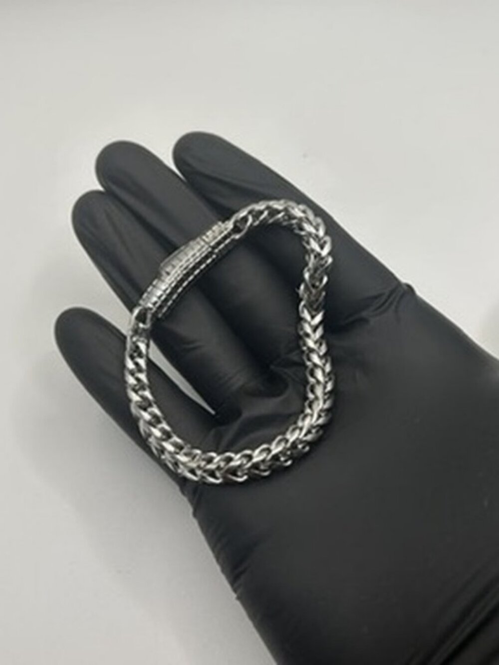 Waterproof Silver Franco Bracelet Stainless Steel 7 Inch Durable Unisex